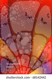 abstract background with butterflies