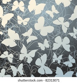 abstract background with butterflies