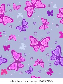 Abstract background with butterflies. Vector illustration
