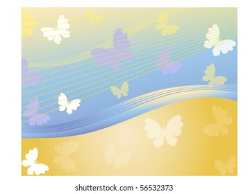 abstract background with butterfly