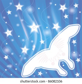 abstract background with butterfly
