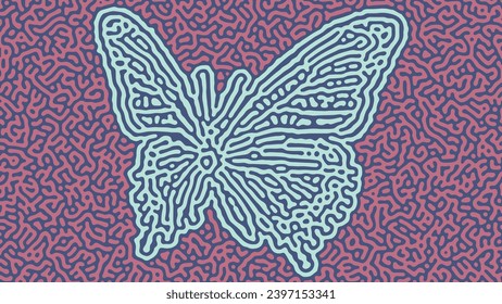 Abstract Background with Butterfly for Poster Wallpaper Background Vector Illustration
