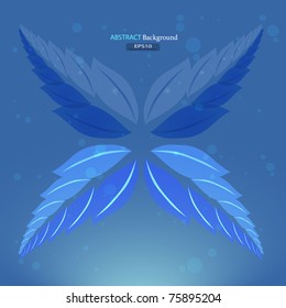 Abstract background with butterfly. vector illustration.