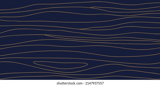 Abstract background with calm water surface. Hand drawn vector illustration. Flat color design, easy to recolor.