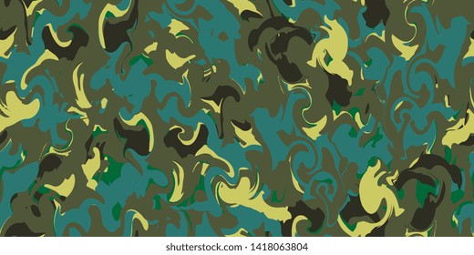 Abstract background. Camouflage texture. Textile. Wallpaper. Seamless background. Marble texture. Creative background. Seamless texture. Vector graphics