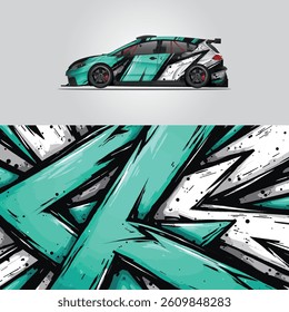 abstract background with car wrap design with vector illustration .	