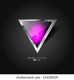 Abstract background with carbon texture and geometric elements