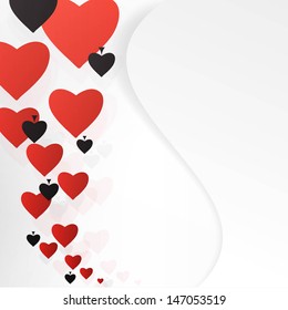 Abstract background with card suits