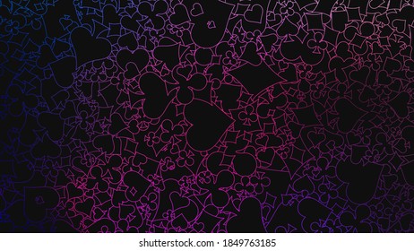 Abstract background. Card suits. Vector illustration.