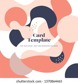 Abstract background or card template for wedding invitation, packaging, anniversary, poster and etc.