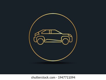 Abstract background of Car,Gold color,vector illustrations