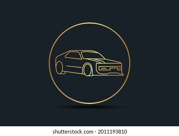 Abstract background of Car,Gold color,vector illustrations