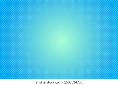 Abstract Background Cartoon style Halftone blue gradient.
