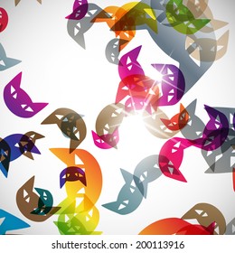 abstract background: cat
