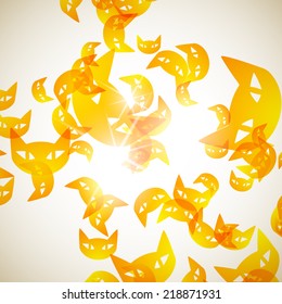 abstract background: cat