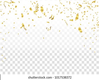 Abstract background celebration gold confetti. vector background