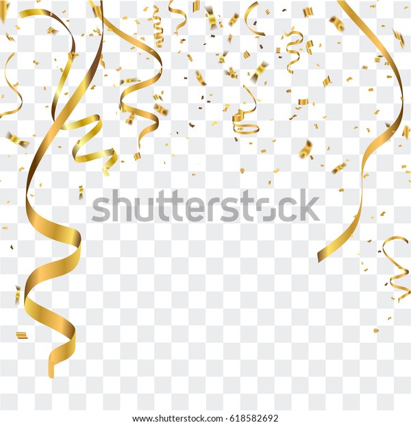 抽象的な背景に金紙吹雪 ベクター画像背景 のベクター画像素材 ロイヤリティフリー
