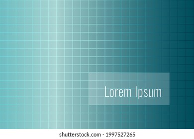 Abstract background, with cells squares, blue-cyan gradient, place for an inscription. Banner, background, backdrop, web design.