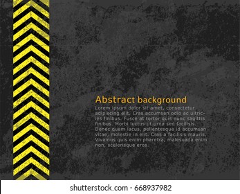 Abstract background, cement and concrete texture wallpaper with tire. Vector illustration design for website template with copy space.