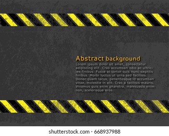 Abstract background, cement and concrete texture wallpaper with tire. Vector illustration design for website template with copy space.
