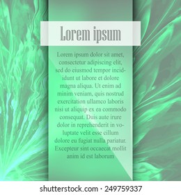 Abstract background with center field covered with blurred surface. Symmetrical template for web and graphic interface.