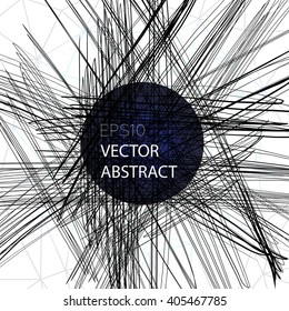Abstract background with chaotic lines