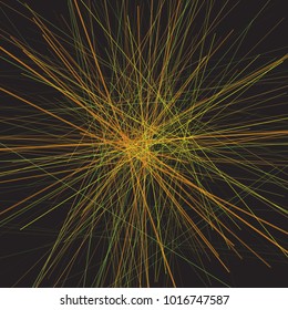 Abstract background with chaotic lines design