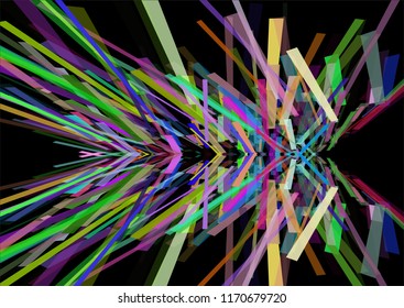 Fondo abstracto con diseño de líneas caóticas