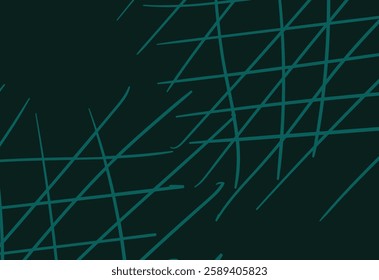 abstract background with chaotic lines in green and turquoise colors