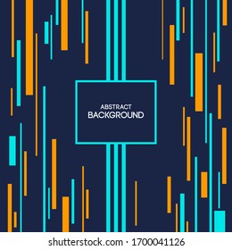 Abstract background of chaotic vertical lines, stripes. Abstract geometric composition. Applicable for covers, placards, posters, brochures, flyers, banner designs. Color vector illustration.