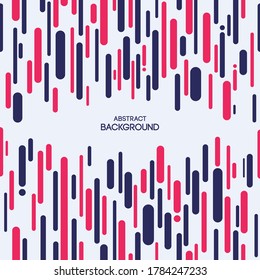 Abstract background of chaotic vertical lines, rounded stripes. Abstract geometric composition. Applicable for covers, placards, posters, brochures, flyers, banner designs. Color vector illustration.