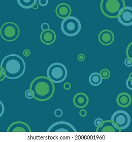 Abstract background with chaotically arranged circles - Vector illustration
