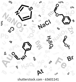 abstract background with chemical formula