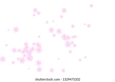 Abstract background with cherry blossom