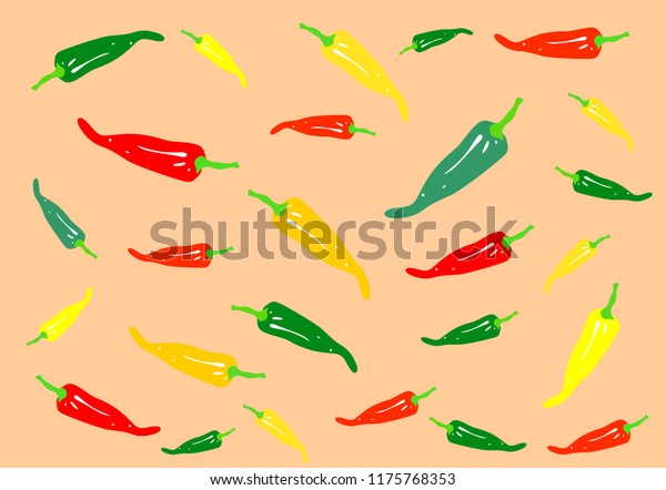 Abstract Background Chili Peppers Wallpapers Mexican Stock Vector Images, Photos, Reviews