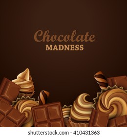Abstract background with chocolate.