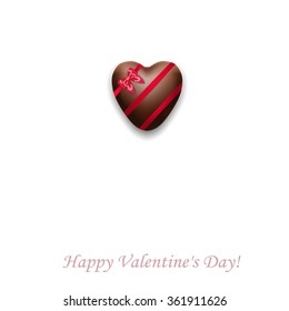 Abstract background with chocolate heart