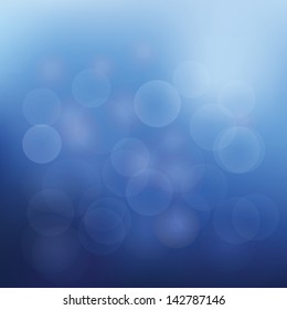 Abstract background of christmas blue lights for your design