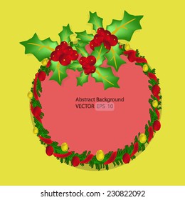 Abstract background with Christmas design