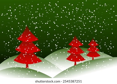 abstract background, christmas holiday theme in winter, vector style
