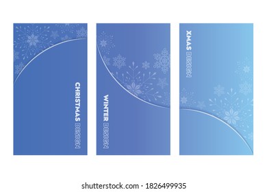 Abstract Background of Christmas with Ice Flowers for Cover, Banner, and other. Vector Illustration.