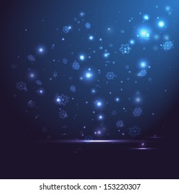 Abstract background. Christmas night. Vector illustration.