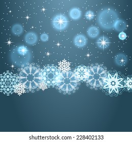 Abstract background. Christmas night. Vector illustration.