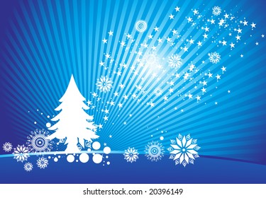 abstract background of christmas ornamented, design