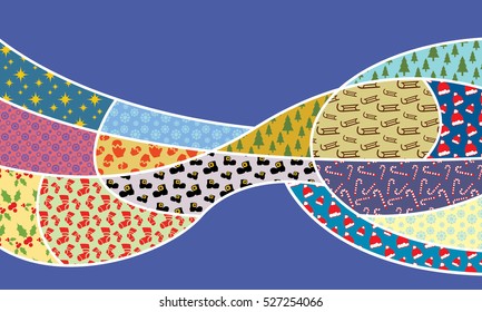 Abstract background. Christmas patterns