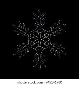 abstract background with christmas snowflake