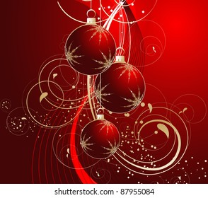 Abstract background for Christmas Theme. Suits well as an element for design.