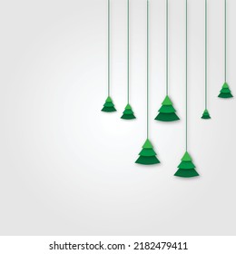 Abstract background with Christmas tree  Happy New Year
