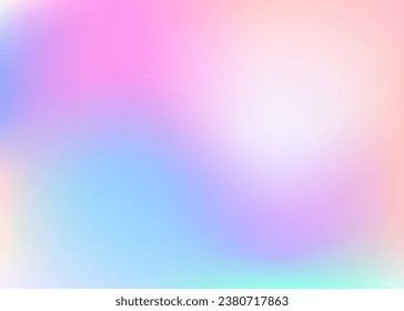 Abstract Background. Chrome Fluid. Hologram Gradient. Pearlescent Gradient. Pink Metal Texture. Vibrant Light. Shiny Futuristic Backdrop. Soft Surface. Blue Abstract Background