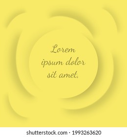 Abstract background with circle in center and concentric waves around it. Blank template for any design project. Vector EPS10 illustration.